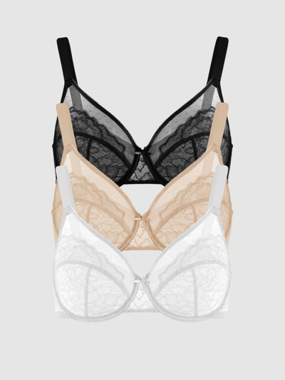 3-Pack Jaguar – Unlined Minimizer Bra