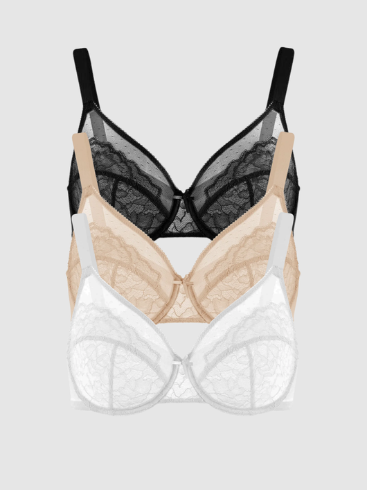 3-Pack Jaguar – Unlined Minimizer Bra