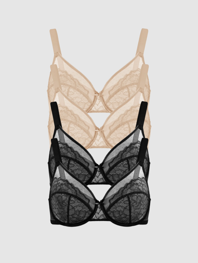 4-Pack Panther – Unlined Minimizer Bra