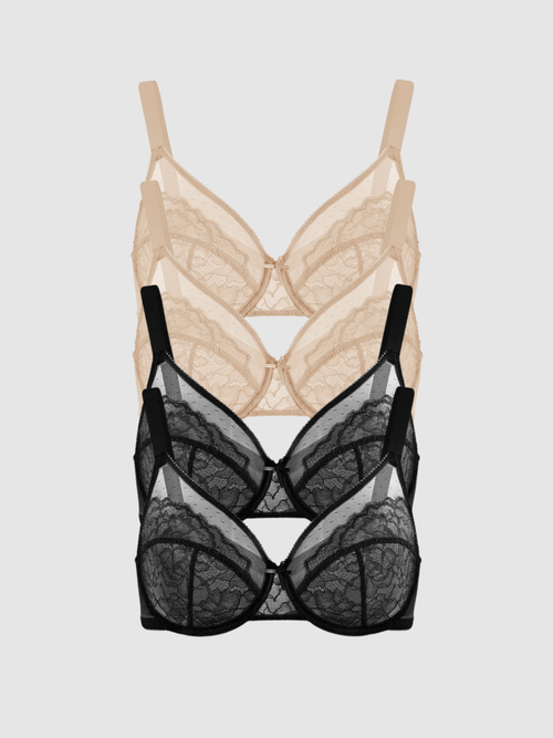 4-Pack Panther – Unlined Minimizer Bra