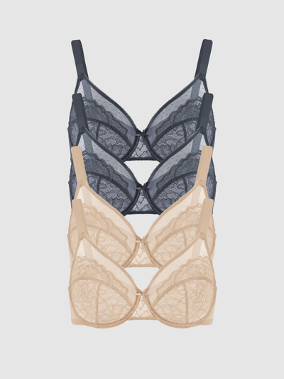 4-Pack Gazelle – Unlined Minimizer Bra