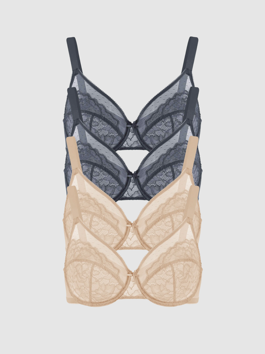 4-Pack Gazelle – Unlined Minimizer Bra