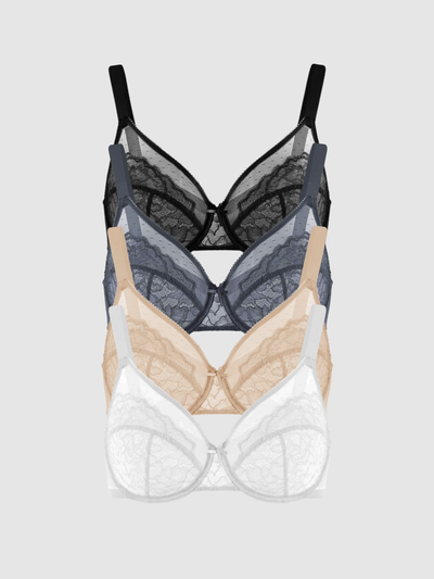 4-Pack Cheetah – Unlined Minimizer Bra