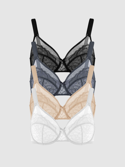 4-Pack Cheetah – Unlined Minimizer Bra