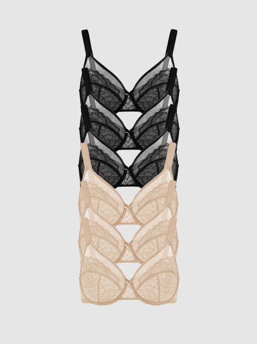 6-Pack Panther – Unlined Minimizer Bra