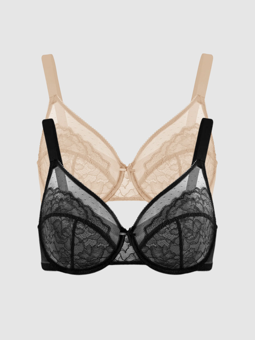 2-Pack Panther – Unlined Minimizer Bra