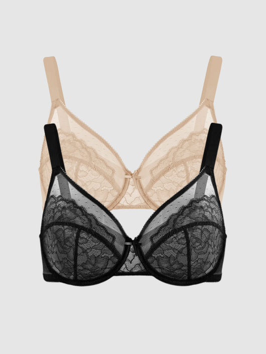2-Pack Panther – Unlined Minimizer Bra