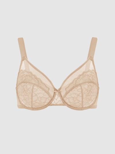 Unlined Minimizer Bra – Beige