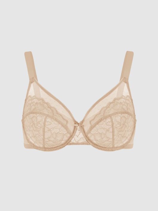 Unlined Minimizer Bra – Beige
