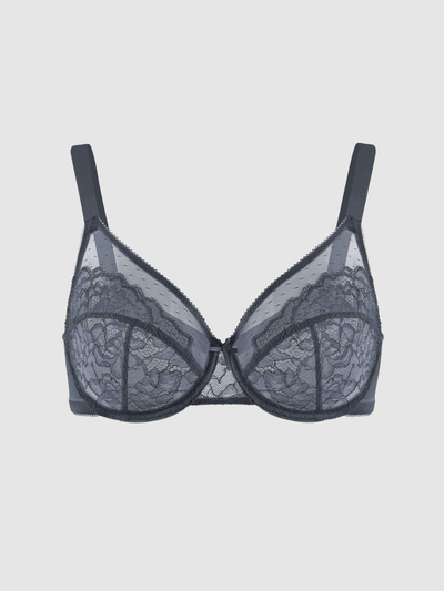 Unlined Minimizer Bra – Dark Gray