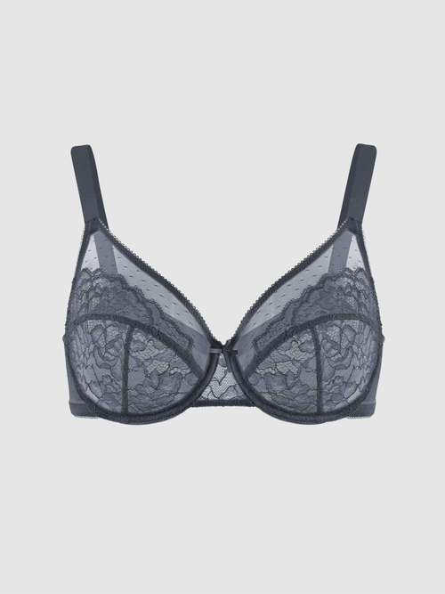 Unlined Minimizer Bra – Dark Gray