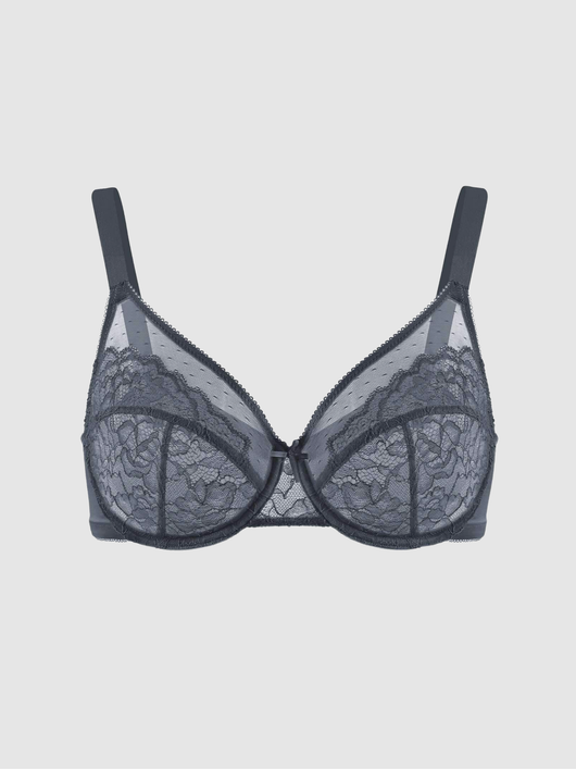 Unlined Minimizer Bra – Dark Gray