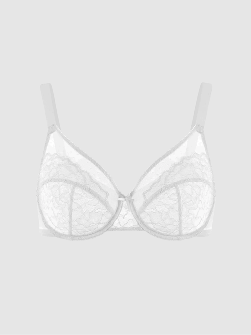 Unlined Minimizer Bra – White