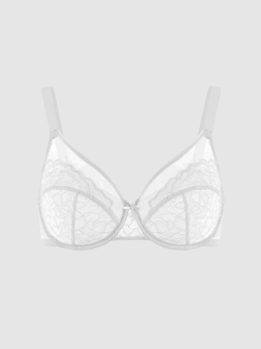 Unlined Minimizer Bra – White